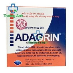 Adagrin 50mg - Thuốc điều trị rối loạn cương dương hiệu quả