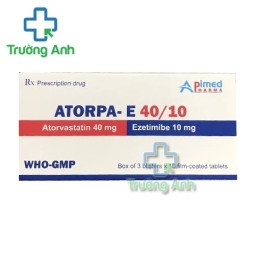 Atorpa- E 40/10 - Thuốc phòng ngừa bệnh tim mạch hiệu quả