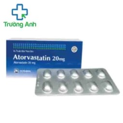 Atorvastatin 20 mg PV Pharma - Thuốc điều trị tăng cholesterol máu hiệu quả