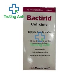Bactirid 100mg/5ml dry suspension Lọ 40ml - Thuốc điều trị nhiễm khuẩn