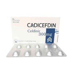 Cadicefdin 300mg - Thuốc điều trị nhiễm khuẩn từ nhẹ đến vừa hiệu quả