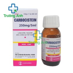 Carbocistein 250mg/5ml Dopharma - Thuốc điều trị rối loạn dịch tiết phế quản