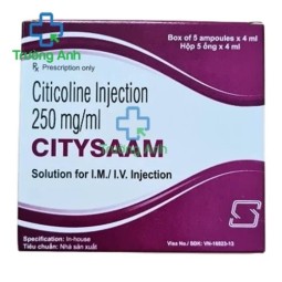 Citysaam 1g/4ml - Thuốc điều trị tổn thương ở não hiệu quả của Ấn Độ