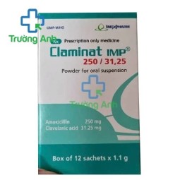 Claminat 250mg/31,25mg - thuốc chống viêm hiệu quả
