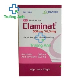 Claminat 500mg/62.5mg - Thuốc điều trị nhiễm khuẩn hiệu quả