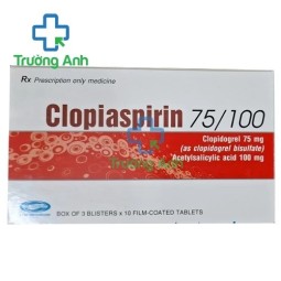 Clopiaspirin 75/100 Savipharm - Thuốc dự phòng xơ vữa động mạch