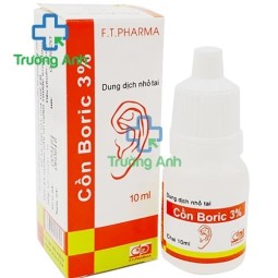 Cồn Boric 3% F.T.Pharma - Thuốc nhỏ tai phòng viêm tai