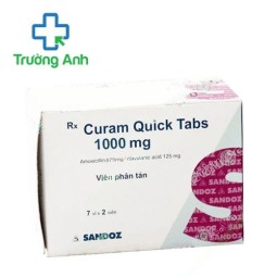 Curam Quicktabs 1000mg Sandoz - Thuốc điều trị nhiễm khuẩn hiệu quả