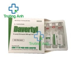 Davertyl 500mg/5ml Danapha - Thuốc điều trị triệu chứng chóng mặt hiệu quả