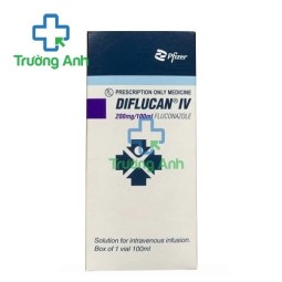 Diflucan IV 200mg/100ml Pfizer - Thuốc điều trị nhiễm khuẩn của Pháp