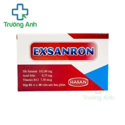 Exsanron Hasan - Thuốc điều trị thiếu máu do thiếu sắt