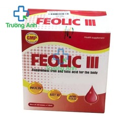 Feolic III Viheco - Hỗ trợ giảm nguy cơ thiếu máu do thiếu sắt