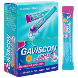 Gaviscon Dual Action (hỗn dịch uống) - Thuốc điều trị trào ngược dạ dày thực quản hiệu quả