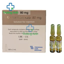 Gentamicin Kabi 80mg/2ml - Thuốc điều trị nhiễm khuẩn hiệu quả