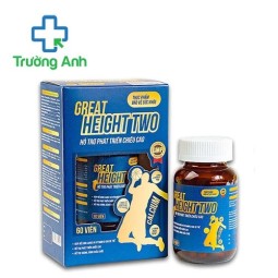 Great Height Two - Viên uống bổ sung canxi và vitamin D3 
