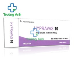 Hypravas 10 - Thuốc điều trị các bệnh tim mạch của MEDISUN