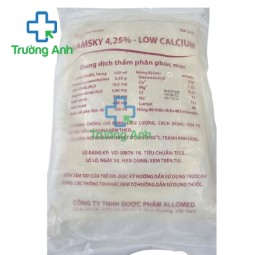 Kamsky 4,25%-low calcium - Dung dịch thẩm phân phúc mạc hiệu quả