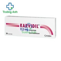 Karvidil 12.5mg Grindeks - Thuốc điều trị tăng huyết áp hiệu quả