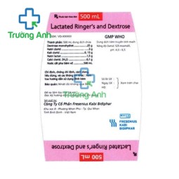 Lactated Ringer's and Dextrose 250ml Fresenius Kabi - Dung dịch bổ sung nước hiệu quả
