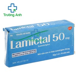 Lamictal 50mg - Thuốc hỗ trợ trị bệnh động kinh