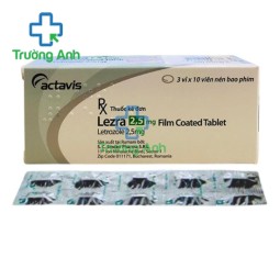 Lezra 2,5mg - Thuốc ngăn ngừa ung thư vú hiệu quả của Rumani