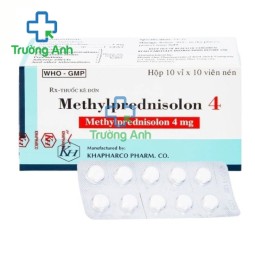 Methylprednisolon 4mg Khapharco (500 viên) - Thuốc chống viêm hiệu quả