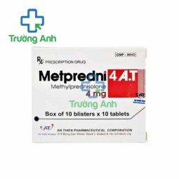 Metpredni 4 A.T (Chai 100 viên) - Thuốc chống viêm và giảm miễn dịch