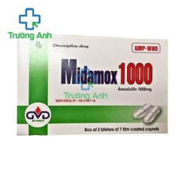 Midamox 1000 - Thuốc điều trị nhiễm trùng đường hô hấp hiệu quả