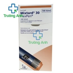 Mixtard 30 Flexpen 100IU - Thuốc điều trị đái tháo đường phục thuộc vào Insulin hiệu quả
