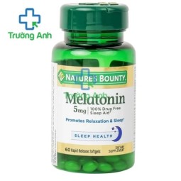 Nature's Bounty Melatonin 5mg - Hỗ trợ điều hòa giấc ngủ ngon
