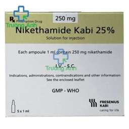 Nikethamide Kabi 25% - Thuốc điều trị các trường hợp sốc ngộ độc của Kabi