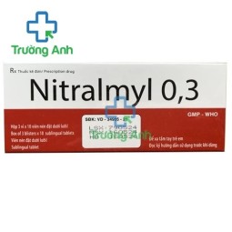 Nitralmyl 0,3 Hataphar - Thuốc phòng đau thắt ngực hiệu quả