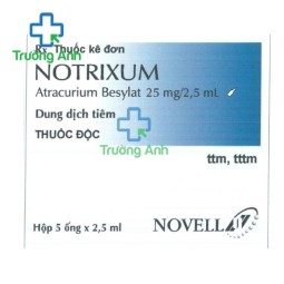Notrixum 25mg/2,5ml - Thuốc hỗ trợ gây mê toàn thân hiệu quả