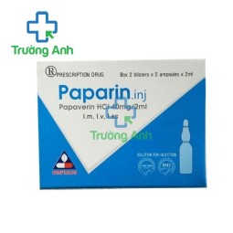 Paparin tiêm - Thuốc chống co thắt cơ trơn đường tiêu hóa hiệu quả