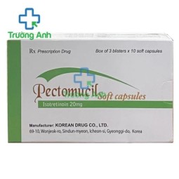 Pectomucil 20mg - Thuốc điều trị mụn trứng cá nặng hiệu quả của Hàn Quốc