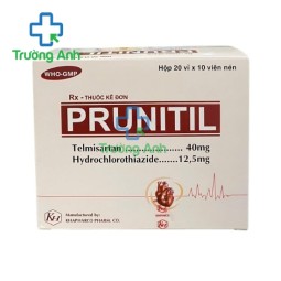 Prunitil 40mg/12.5mg Khapharco - Thuốc điều trị tăng huyết áp hiệu quả