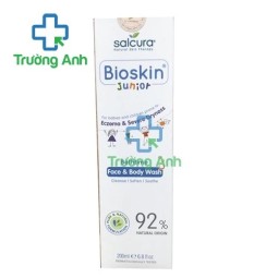 Sữa rửa mặt và tắm toàn thân cho bé Bioskin Junior Face & Body Wash 200ml Salcura