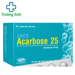 SAVI ACARBOSE 25 - Giúp điều trị đái tháo đường tuýp 2 hiệu quả