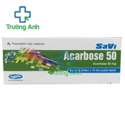 SAVI ACARBOSE 50 - Giúp điều trị đái tháo đường tuýp 2 hiệu quả