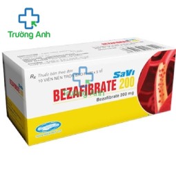 Savi Bezafibrate 200 - Thuốc điều trị tăng lipoprotein máu hiệu quả