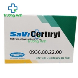 SaViCertiryl - Thuốc điều trị viêm mũi dị ứng hiệu quả