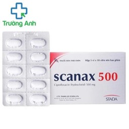 Scanax 500mg vỉ thường - Thuốc kháng sinh liều năng hiệu quả