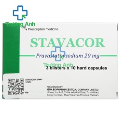 Stavacor 20mg - Thuốc điều trị tăng cholesterol hiệu quả của Herabiopharm