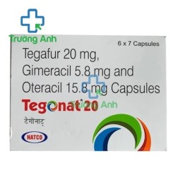 Tegonat 20mg - Tegafur 20mg + Gimeracil 5,8mg + Oteracil 15,8mg Natco
