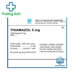 Thiamazol 5mg BaDinh Pharma - Thuốc điều trị bệnh cường giáp hiệu quả