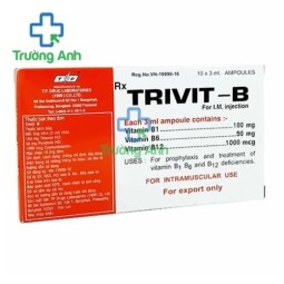 Trivit B - Thuốc tiêm vitamin nhóm B hiệu quả của Thái Lan
