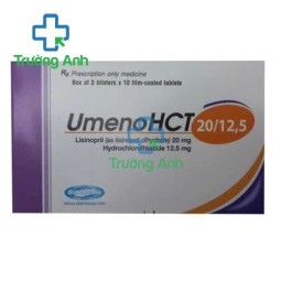UmenoHCT 20/12,5 - Thuốc điều trị tăng huyết áp hiệu quả