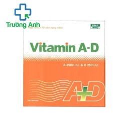 Vitamin A-D 2500IU/250IU Hataphar - Giúp bổ sung vitamin A, D cho cơ thể