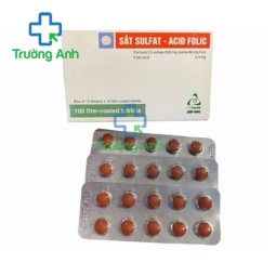 Sắt sulfat - Acid folic TV.Pharm - Giúp bổ sung sắt cho bà bầu hiệu quả