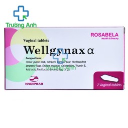 Wellgynax Alpha (Wellgynax α) Hadiphar - Viên đặt hỗ trợ điều trị viêm âm đạo hiệu quả